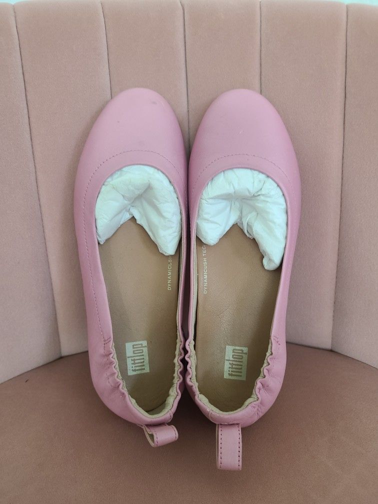 FIT FLOP ALLEGRO BALLET FLATS - BABY PINK - SIZE US 6