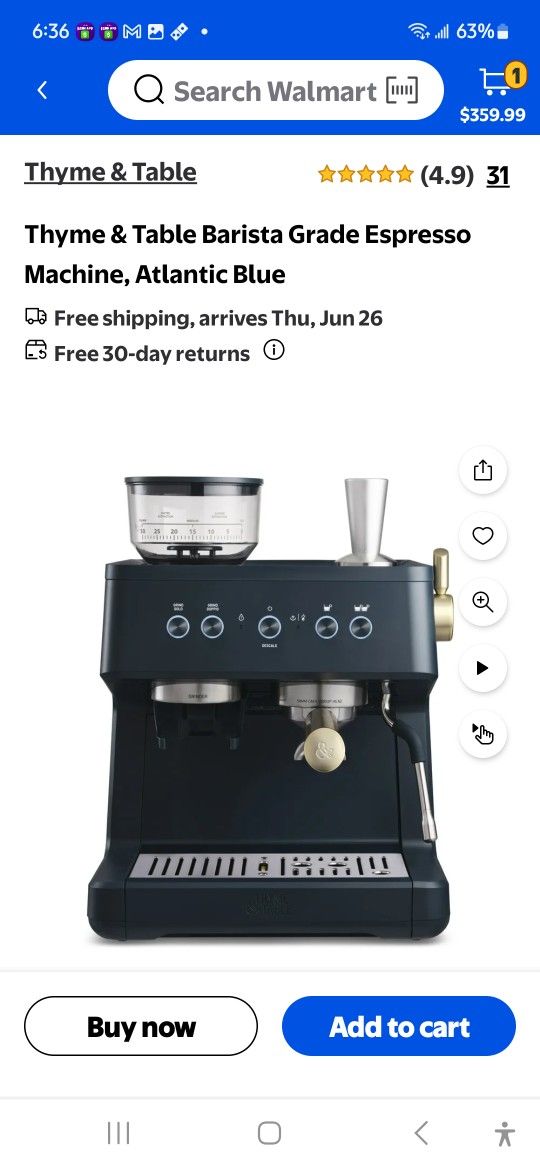 Espresso Machine Brand New Unopened