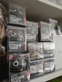 Kikkerland Cat Kitchen Timer in Grey This handy Kitchen Timer from Kikkerland
