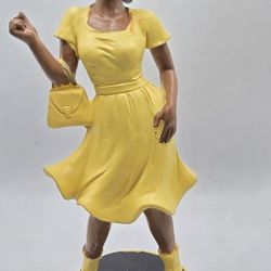Afro Lady Figurine 