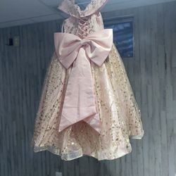 Size 6 Diamond Blush Pink Dress Kids Size