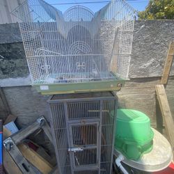 Bird Cages 1 Large 1 Small