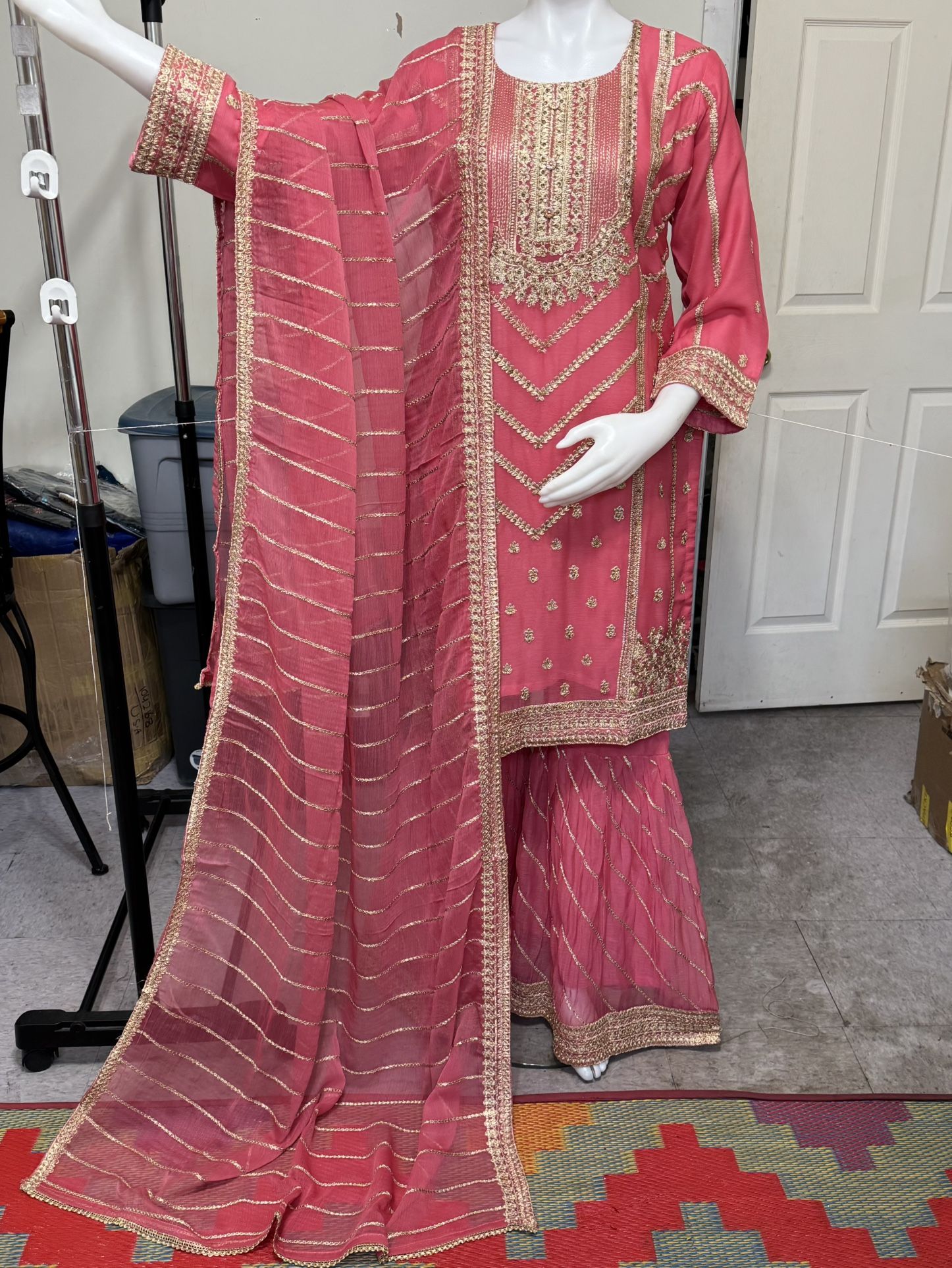 Chiffon Party Wear Garara Dress