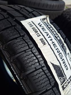 195/60/15 FIRESTONE WEATHER GRIP - WOWZERZ!!  WHAT A STEAL OF A DEAL