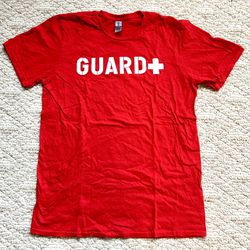 Lifeguard Red T-Shirt Size Medium