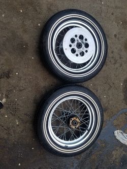 1980 Harley rims and tires