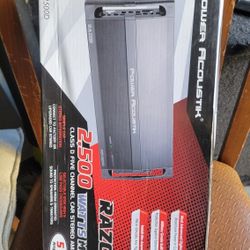Power Acoustic 5 Channel 2500 Watts  New Nuevo 
