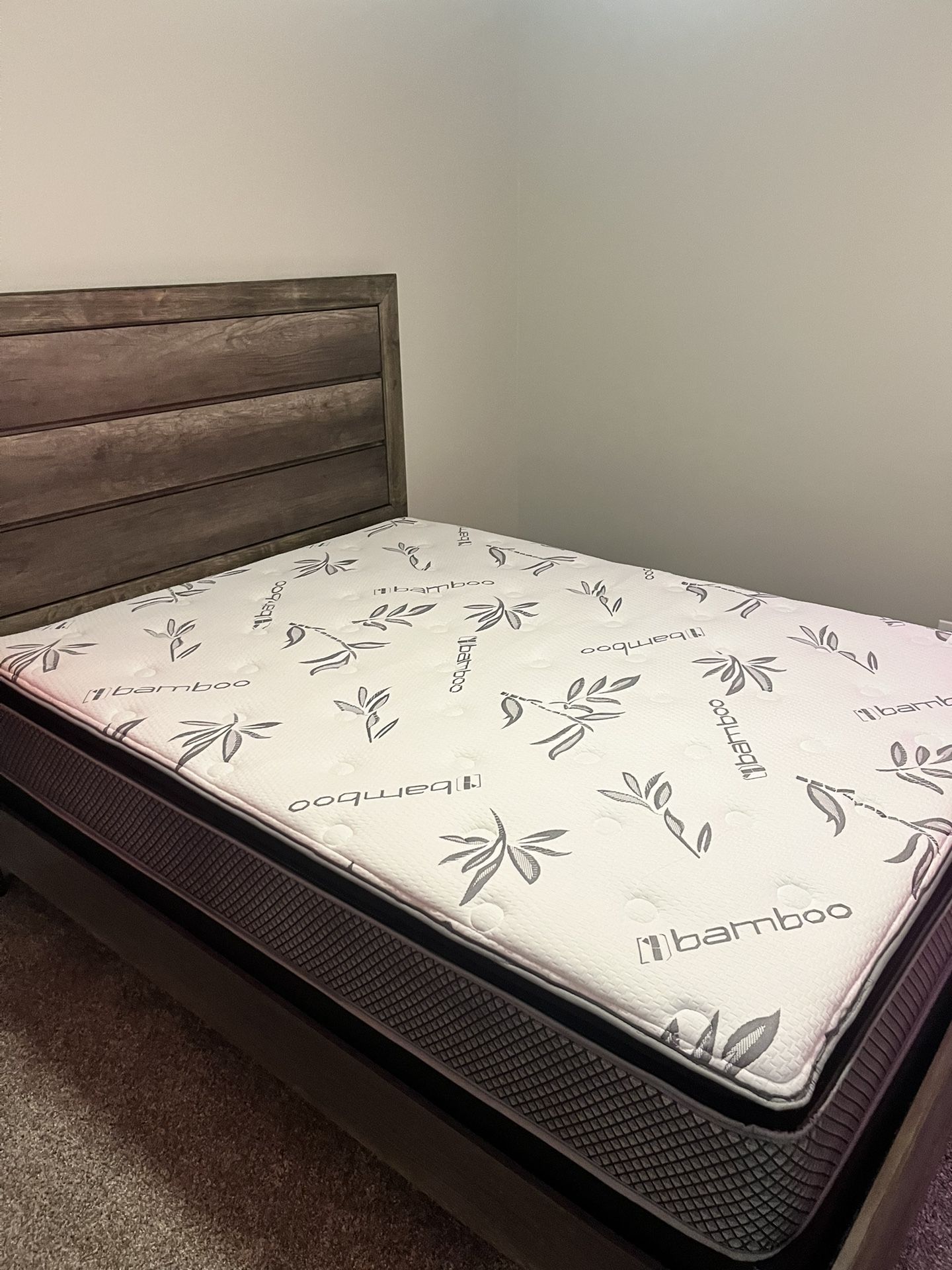 Queen Bamboo mattress $375 