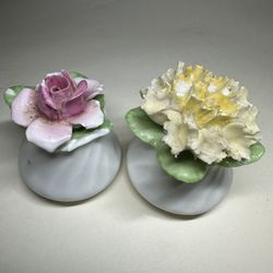 Vintage Adderley Bone China Floral Salt & Pepper Shaker 