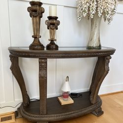 MOVING SALE- Half Circle Console Table