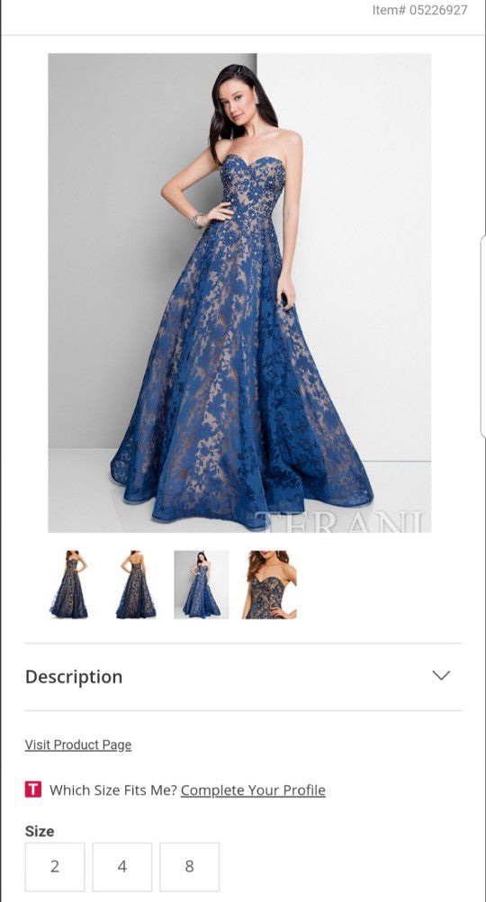 Beautiful Blue Prom Dress 