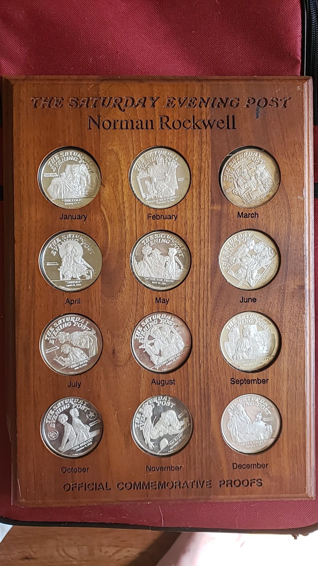 24 ounces of silver!! Norman Rockwell Saturday evening post
