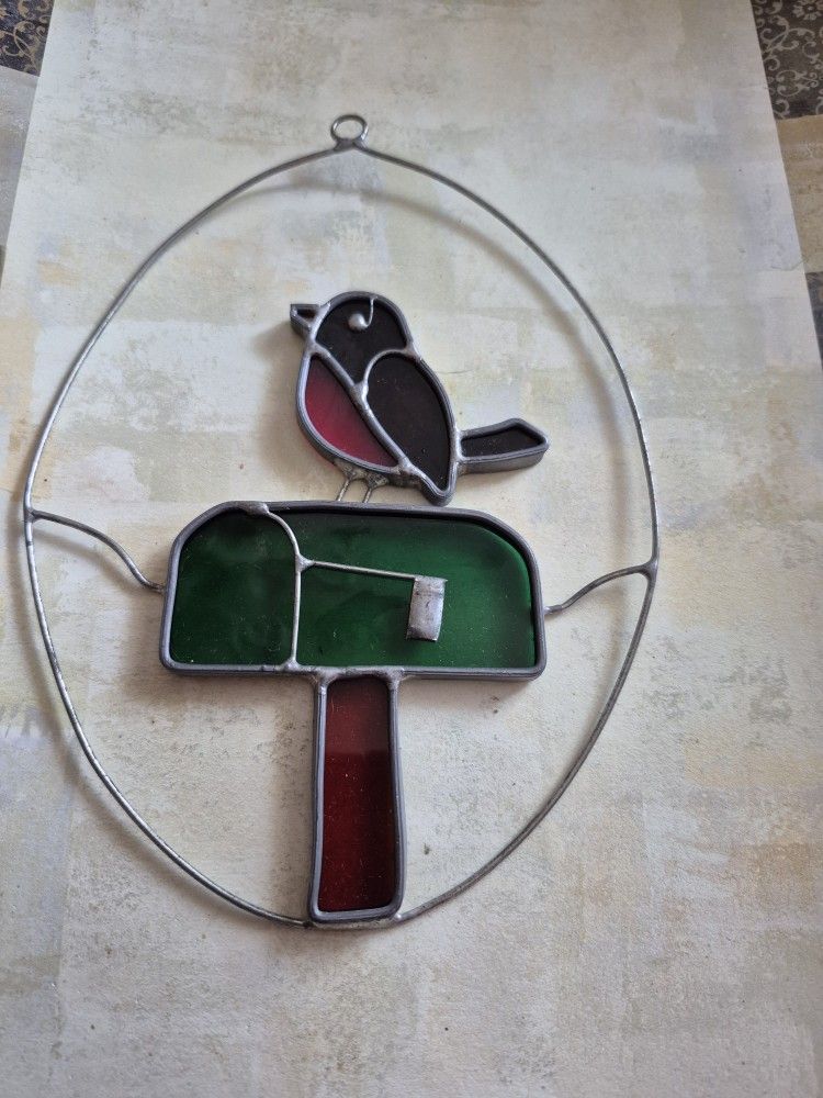 Window Suncatcher H 8", W 5"3/4, Stained Glass