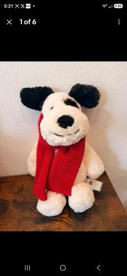 Jellycat Bashful Winter Puppy 12” Authentic