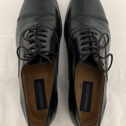 Black Giorgio Brutini Shoes Genuine Lather 