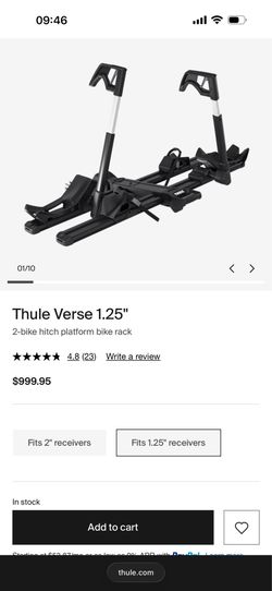 E-Bike 1.25” hitch carrier