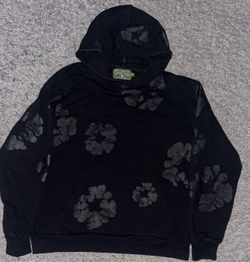 Denim Tears Cotton Wreath Hooded Sweatshirt Black Monochrome