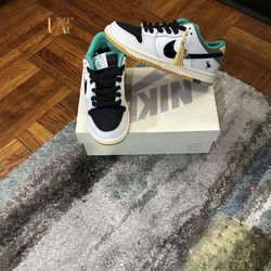 MEN’s CSEFx NIKE DUNK LOW SB ‘WHITE CLEAR EMERALD’