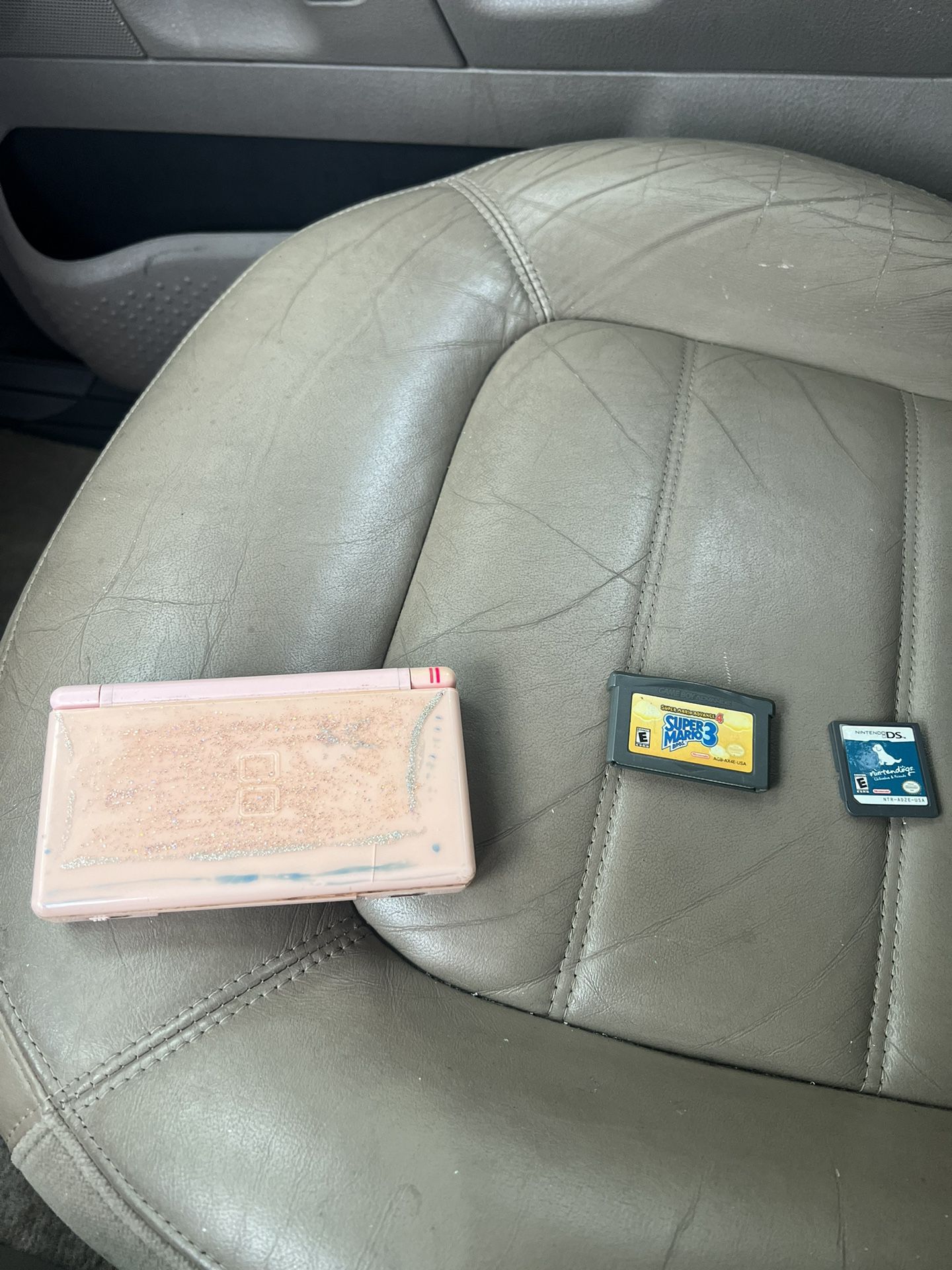 Nintendo 3Ds, Coral Pink With Two Games