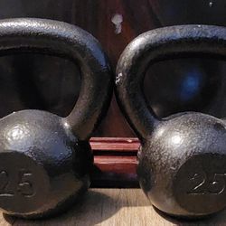 Set of  Klettlebells (25 Lbs Each)