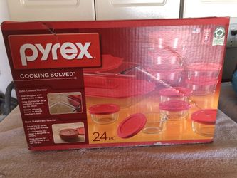 Pyrex 24 Pieces glass cookware- never opened