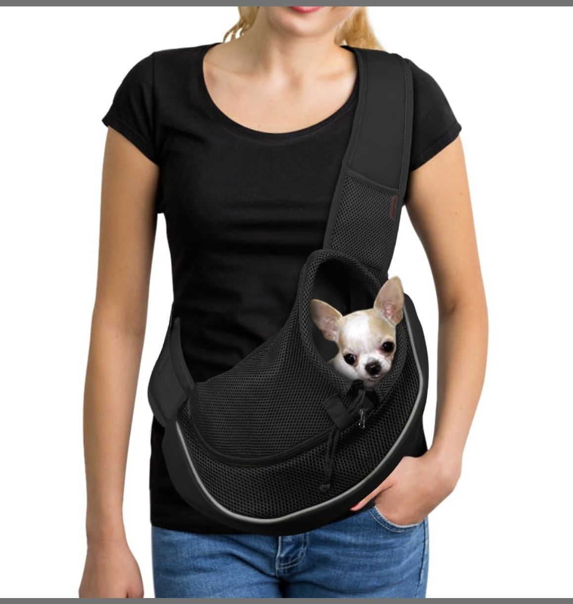 Pet Sling Carrier for Small Dogs & Cats