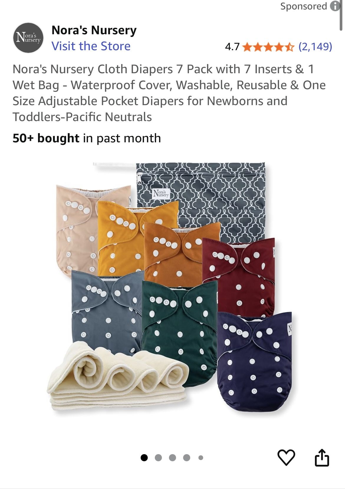 Nora’s Nursery Cloth Diapers
