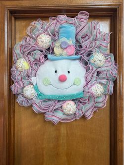 Snowman wreath