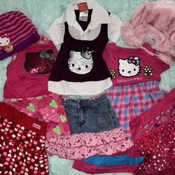 Hello Kitty Girls Clothes 2T-7/8 & Caps 