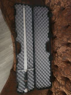 Sparing sword and case