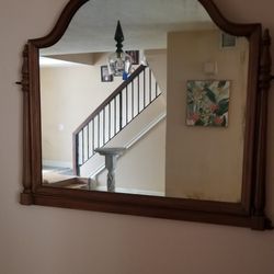 ANTIQUE DRESSER WALL MIRROR