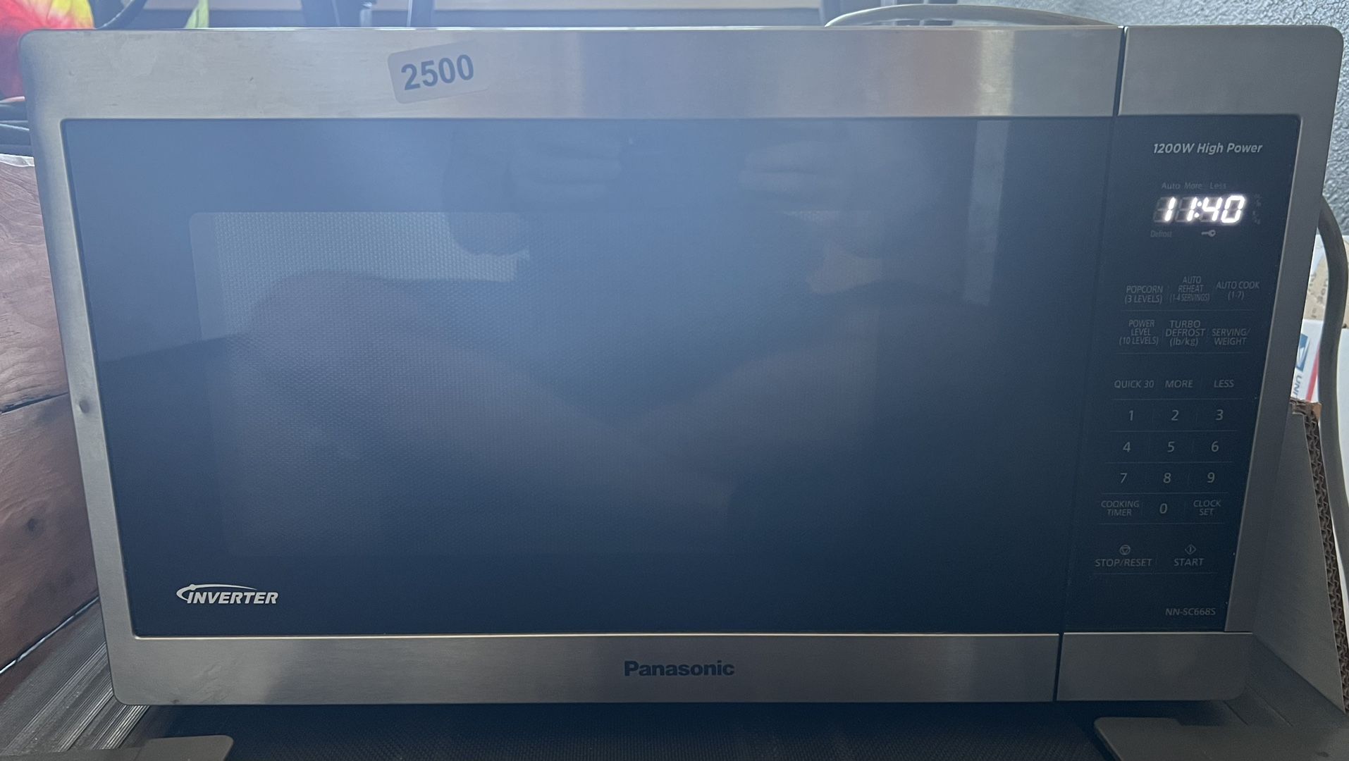 Panasonic 2.2 cu. ft. 1200 Watt Stainless Steel Microwave ($40 OBO) 