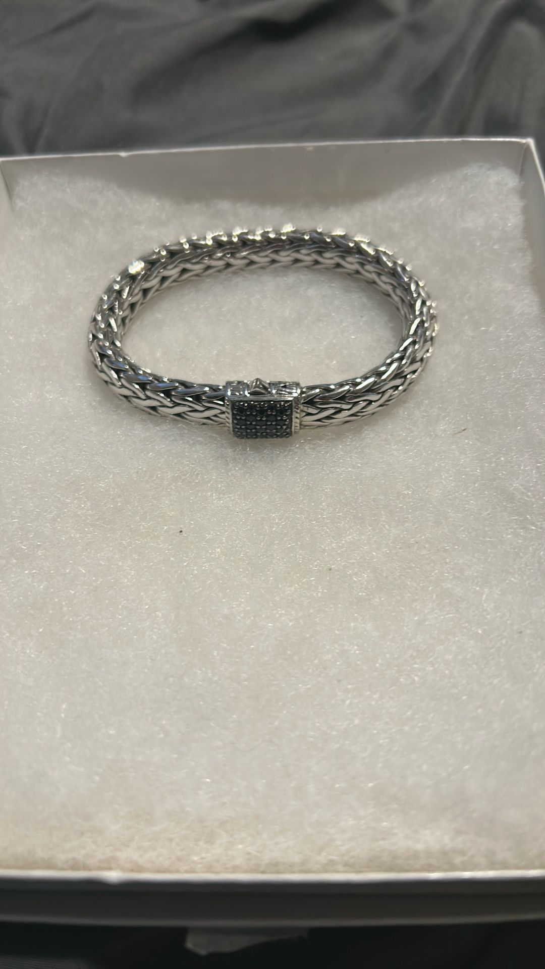 John Hardy Silver With Stones Bracelet
