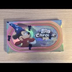 2025 TOPPS CHROME DISNEY  FACTORY SEALED HOBBY BOX - IN HAND