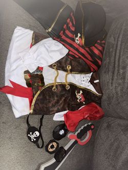 Kids Pirate Costume Size 10-12