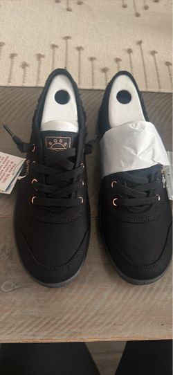 Skechers BOBS Black Lace-Up Sneakers