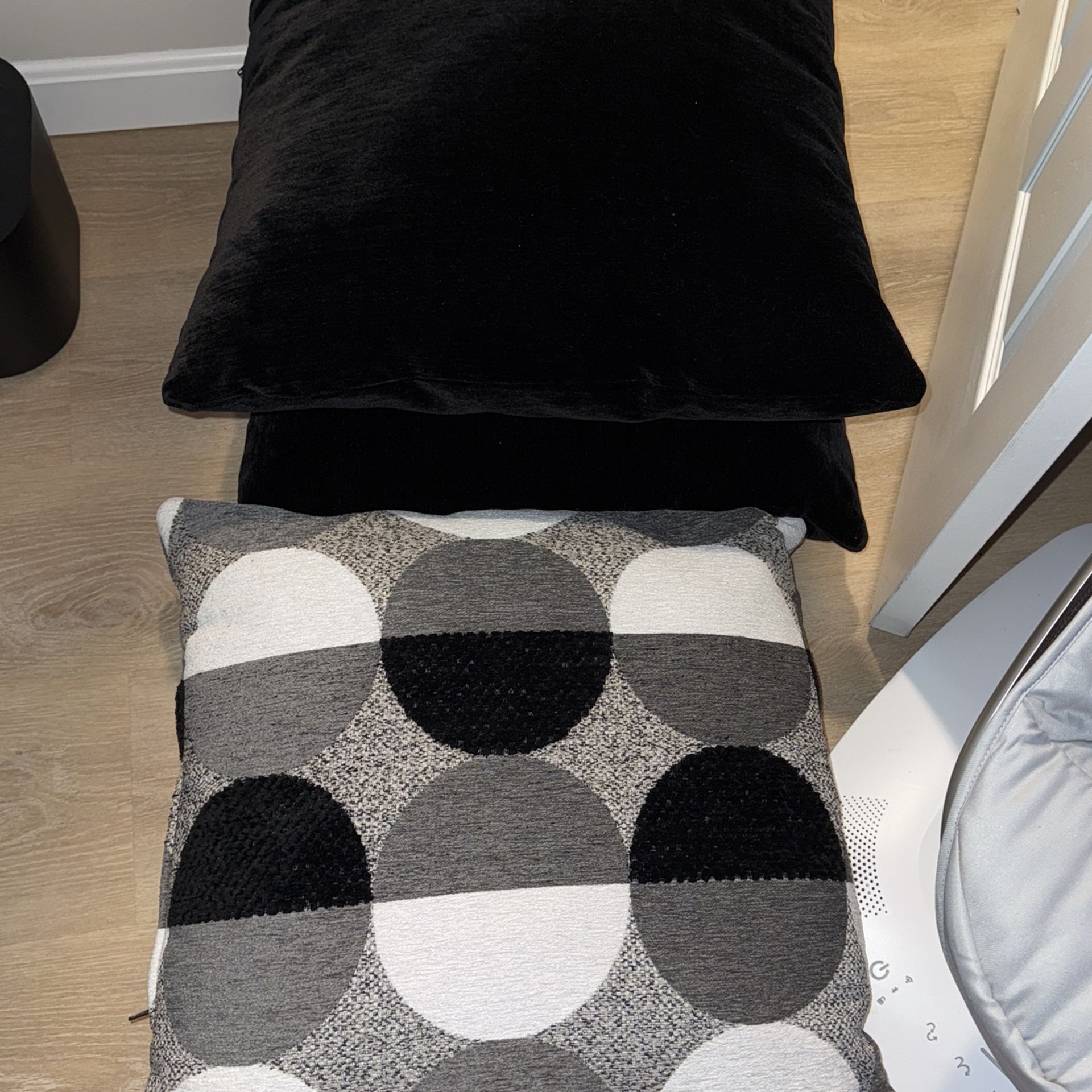 3 Plush Throw Pillows 