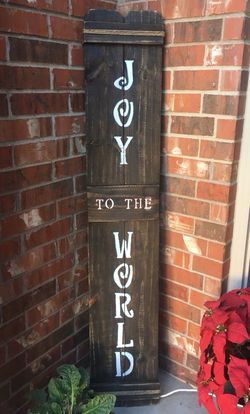 Handcrafted rustic wood signs