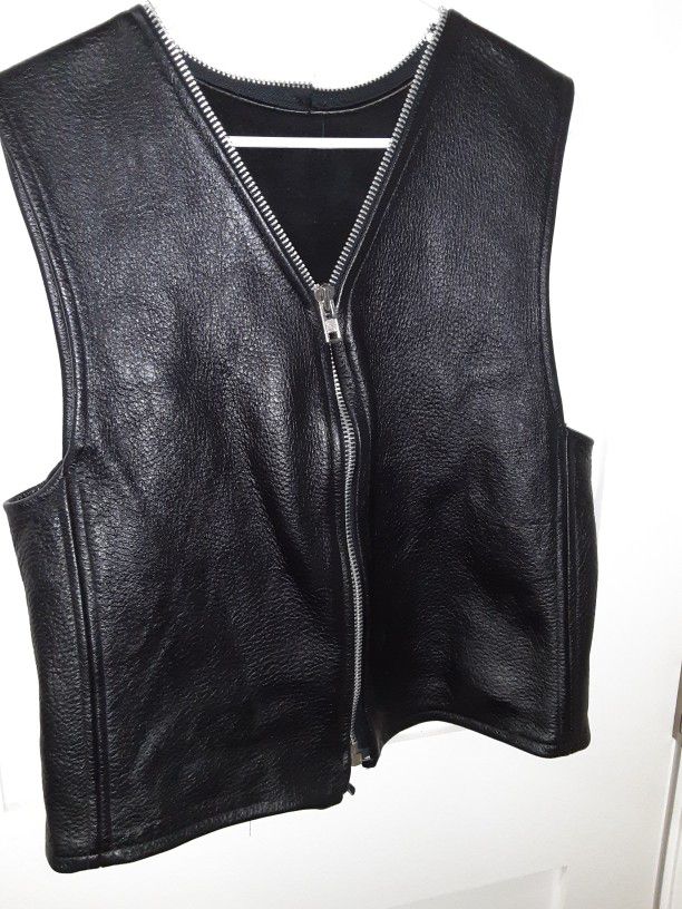 Genuine Leather Black Vest (Halloween Costume)?