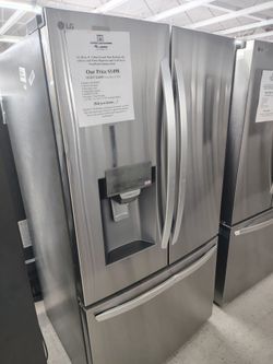 $759  (THIS WEEK ONLY: 50% OFF FRENCH 3 DOOR REFRIGERATORS) LG 28 Cu Ft 36W