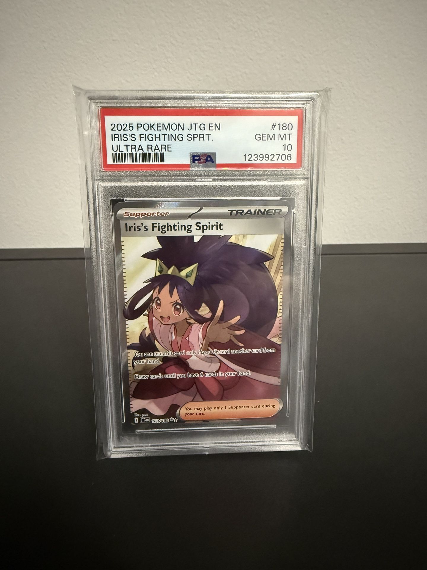 Iris’s Fighting Spirit Psa 10 Pokemon Card