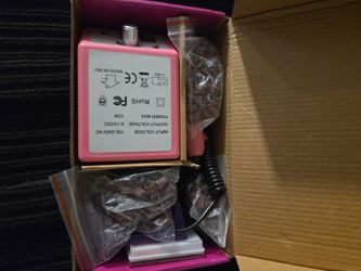 20000RPM Electric Nail Drill Professional Nail File Drill Acrylic Nails Kit for Manicure Gel Nail Polish Remover with 1 Pack of Sanding Bands(Pink)
