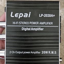 Stereo Amplifier. 2 Ch Output. Input - Aux Or RCA