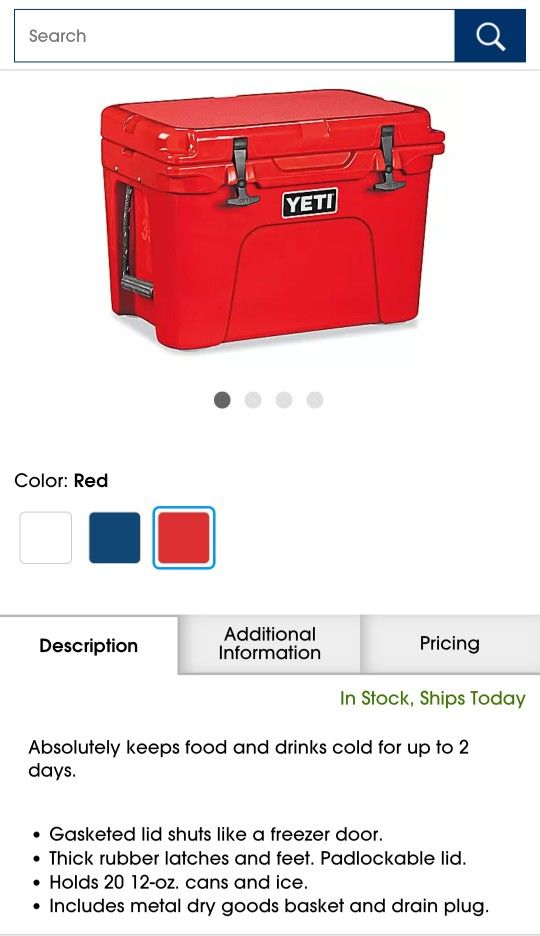 Yeti Tundra 35 Cooler
