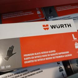 Thick Black Nitrile Gloves