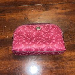 Purple Coach Makeup Bag