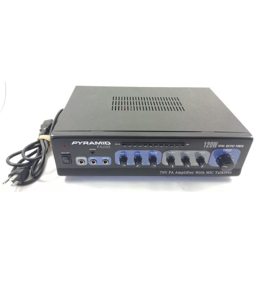 Pyramid PA205 70v 120W PA Amplifier With Mic Talkover