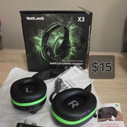 New Wolflaws X3 Gaming Headset Xbox S/X, Mac, Pc, Ps5, Bluetooth 
