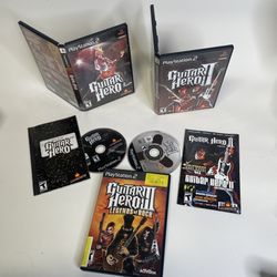 Guitar Hero 1-3 PS2 Games 