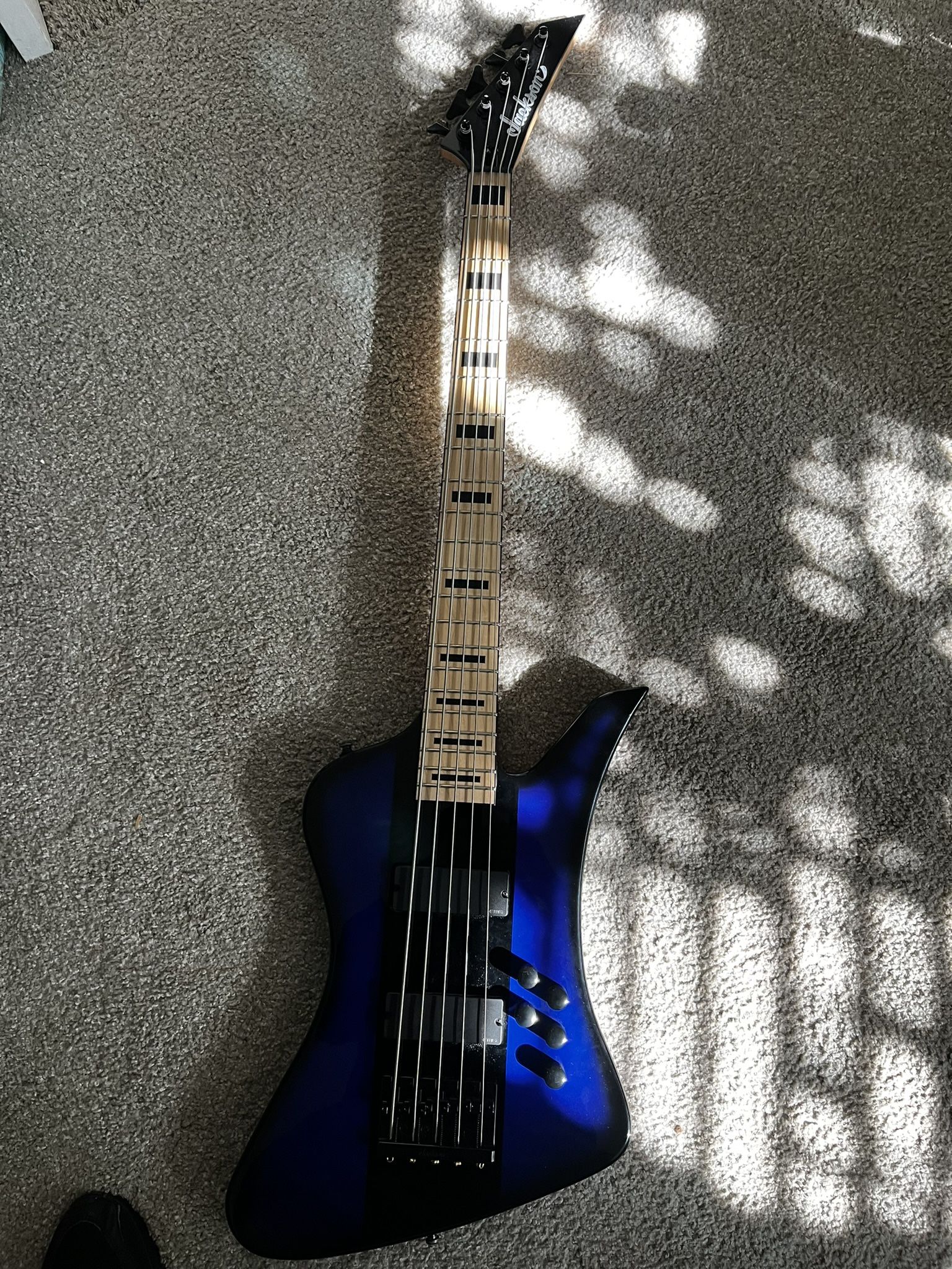 Jackson David Ellefson Kelly Bird V String Electric Bass Guitar